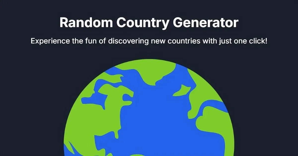 Random Country Generator cover