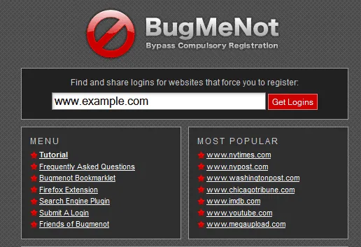 Bug Me Not cover