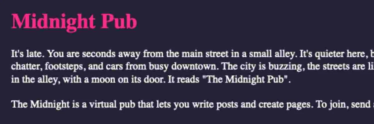 Midnight Pub cover