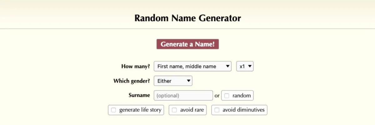 Random Name Generator cover