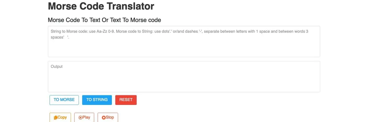 Morse Code Translator cover