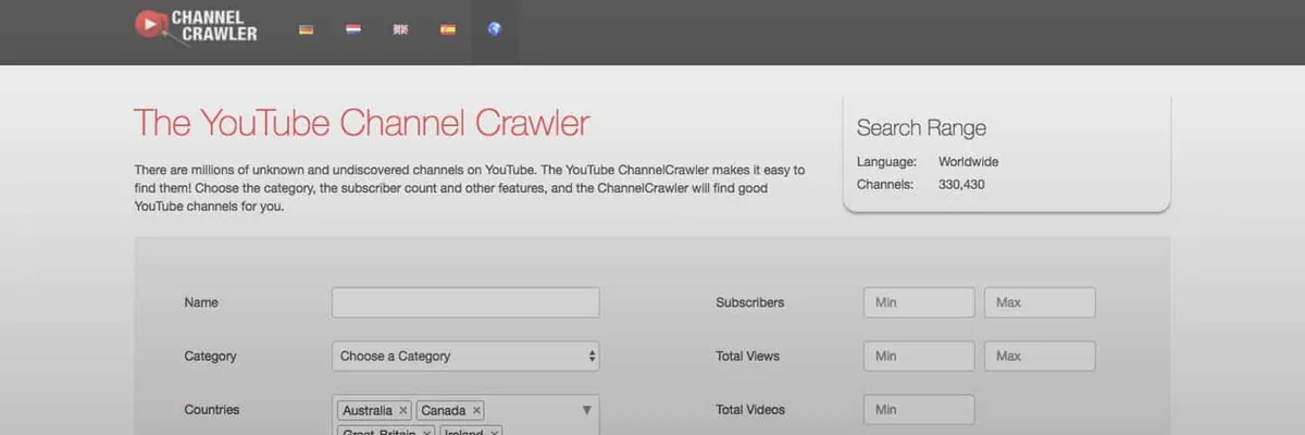 The YouTube Channel Crawler cover
