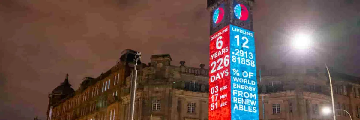 Climate clock cover