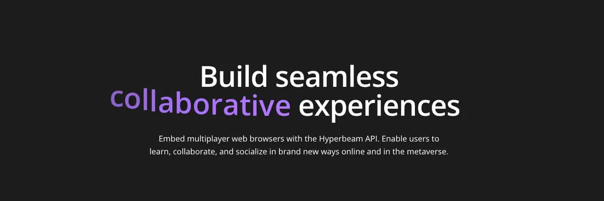Hyperbeam API cover