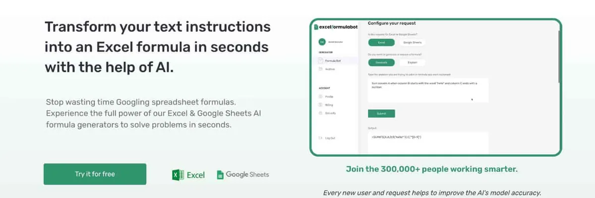 Excel AI Formula Generator cover