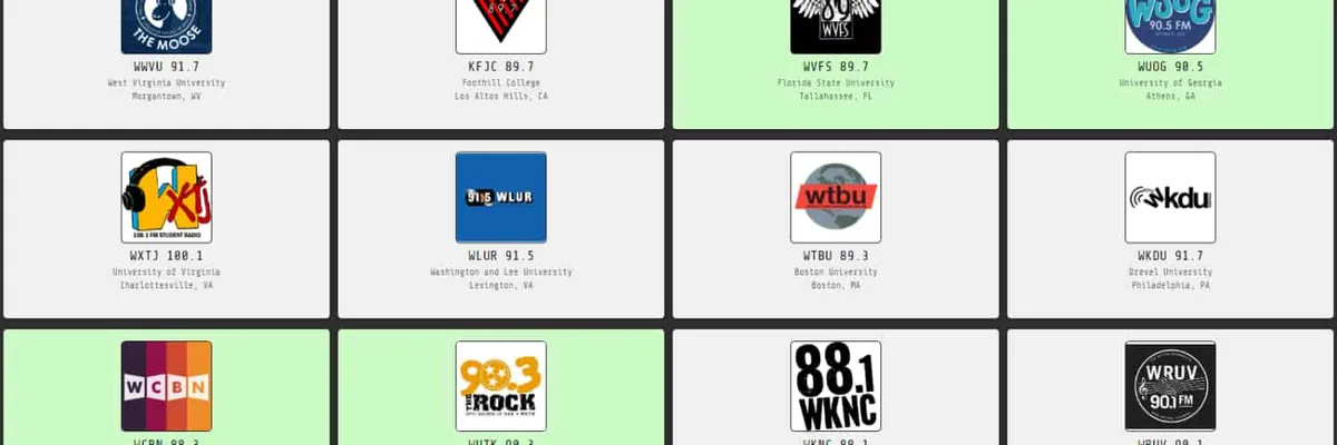 Live college radio cover