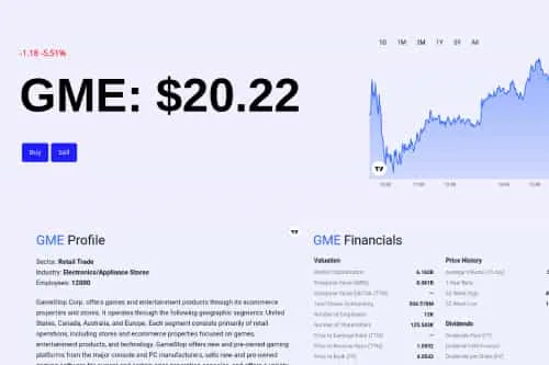 Stradr screenshot