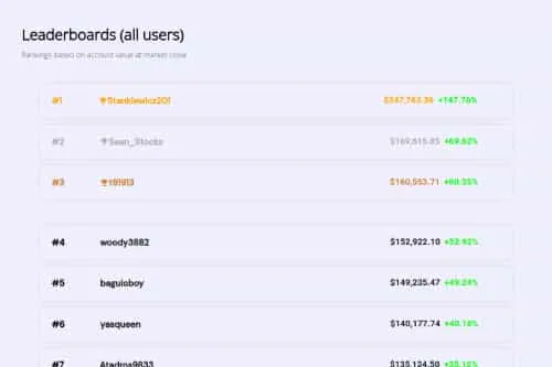 Stradr screenshot
