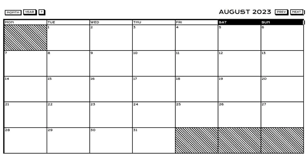 Year Month Day cover